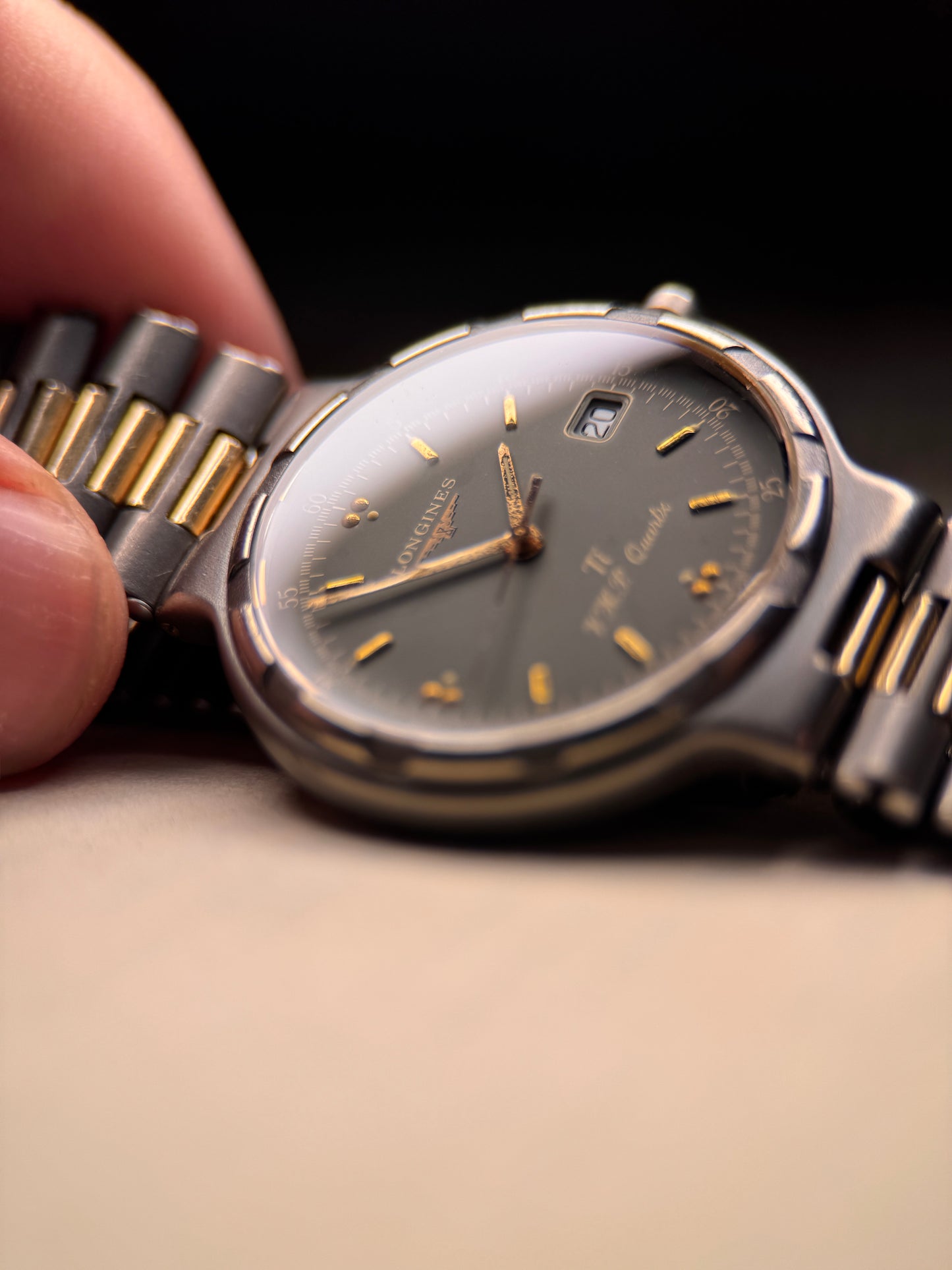 Longines Conquest Titanium | 1990s Swiss Quartz | Grey Dial