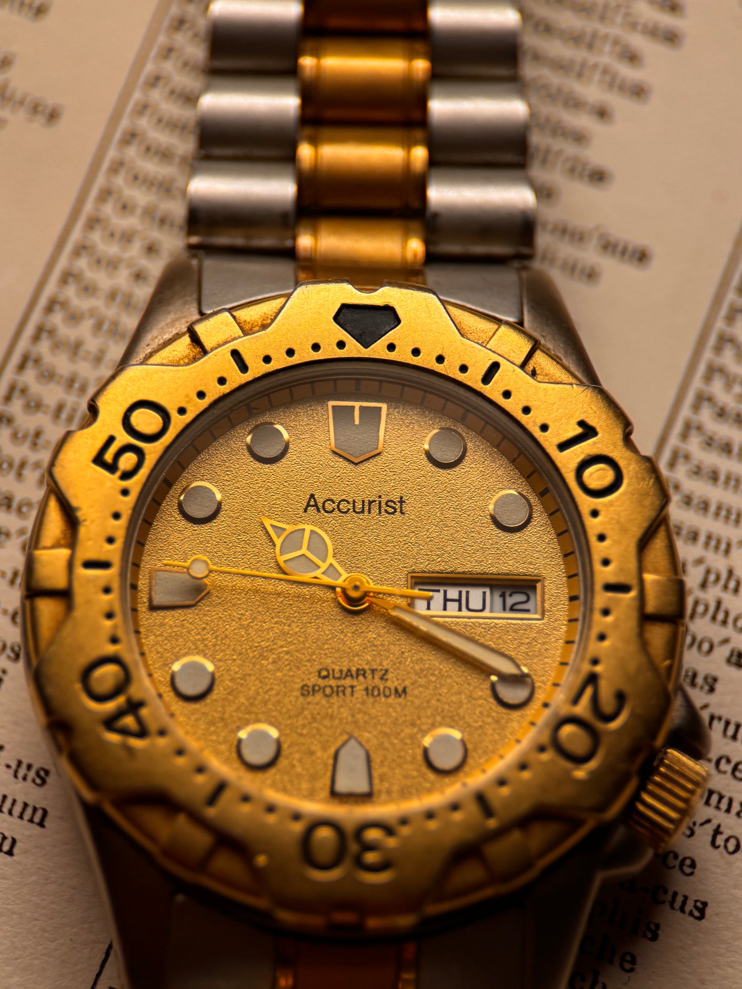 Rare Accurist Quartz Diver Circa 1990s