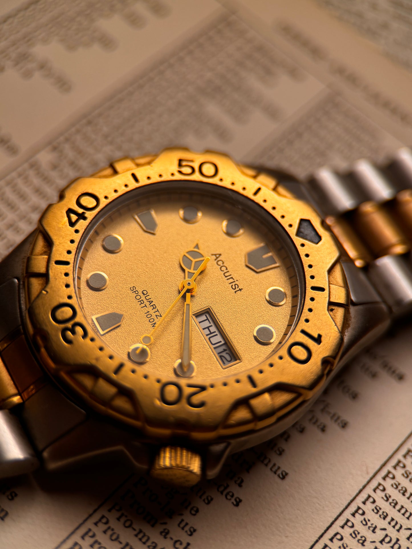 Rare Accurist Quartz Diver Circa 1990s