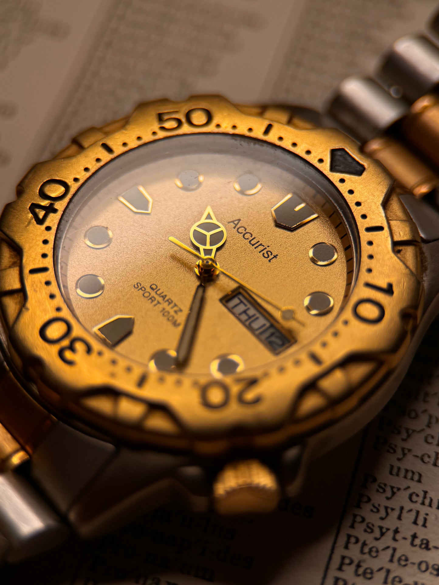 Rare Accurist Quartz Diver Circa 1990s