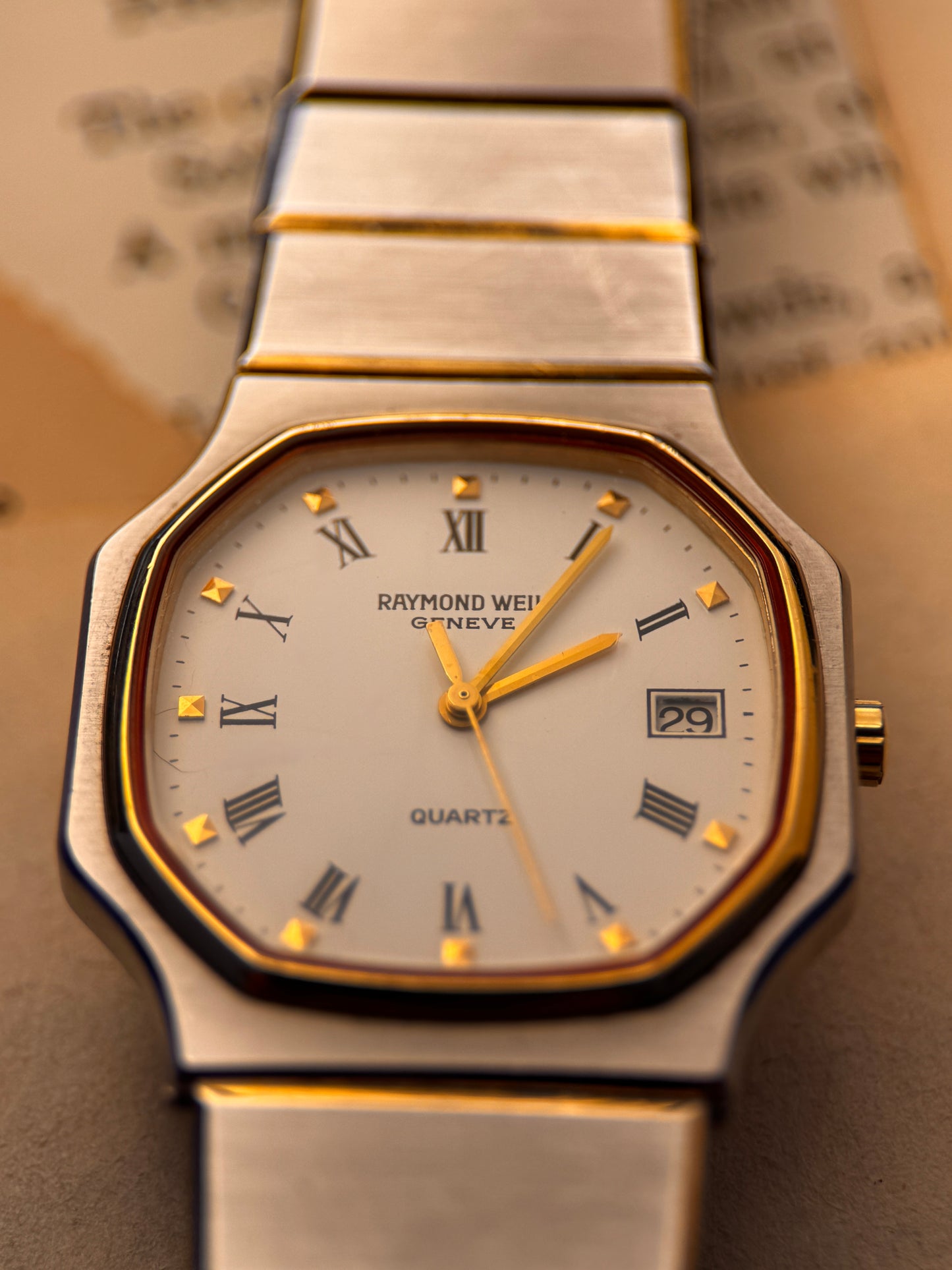 Vintage Raymond Weil Genève Ref. 9107 – Two-Tone Quartz Elegance
