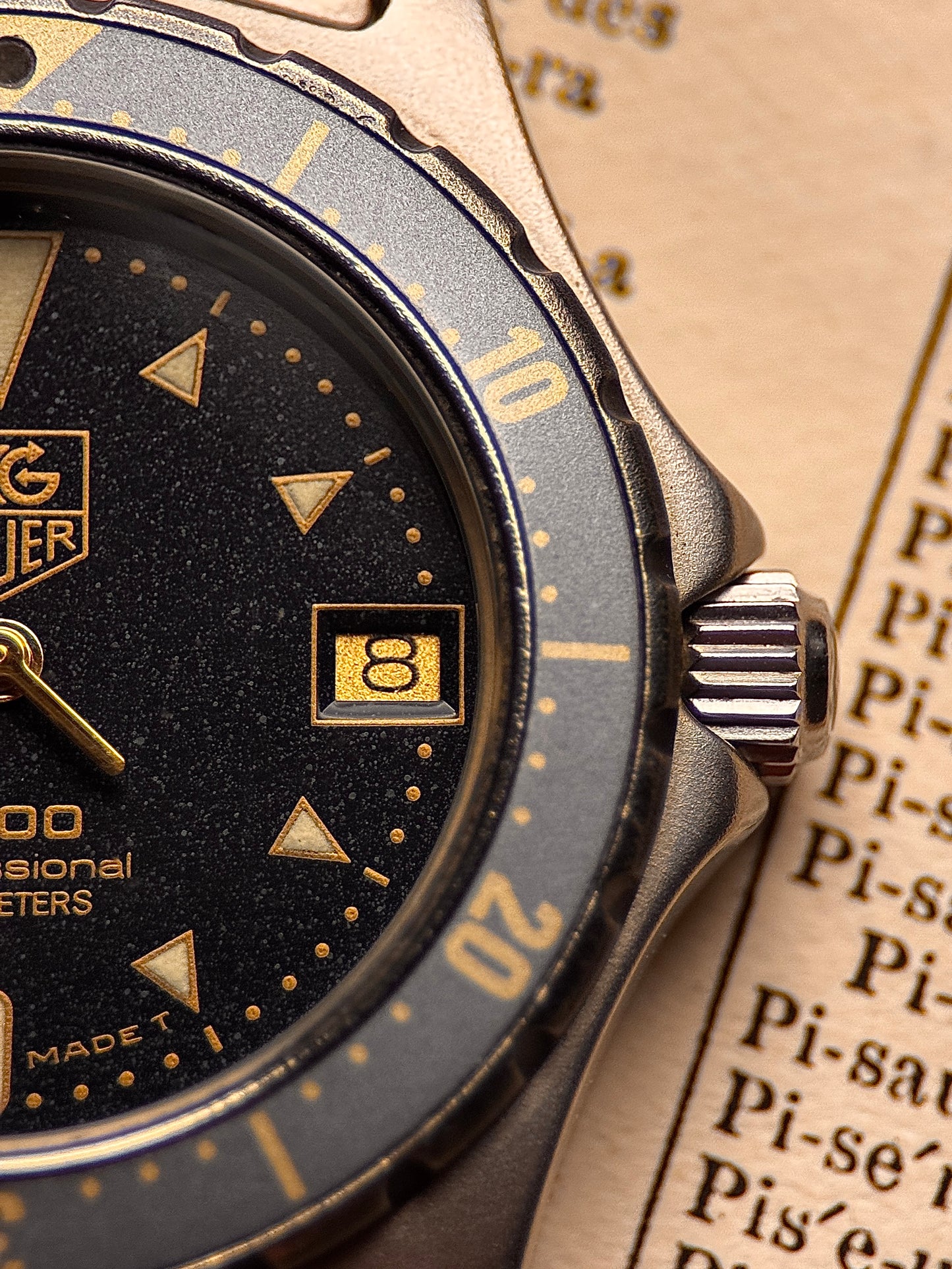 TAG Heuer Moondust Ref. 972.613 – Rare Diver Classic Late 1980's - Early 1990's