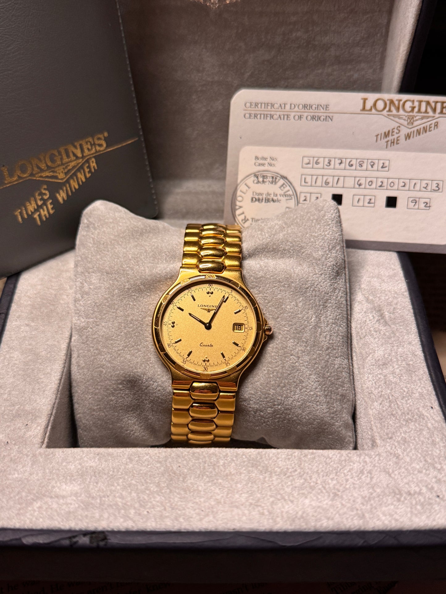 Longines Conquest Quartz Ref. L1.614.2.4020.123 — 1992