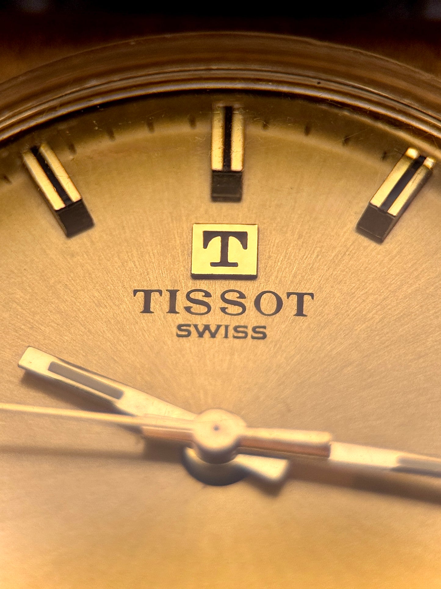 Tissot Autolub Actualis | Gold Sunburst Dial | 1970s Switzerland