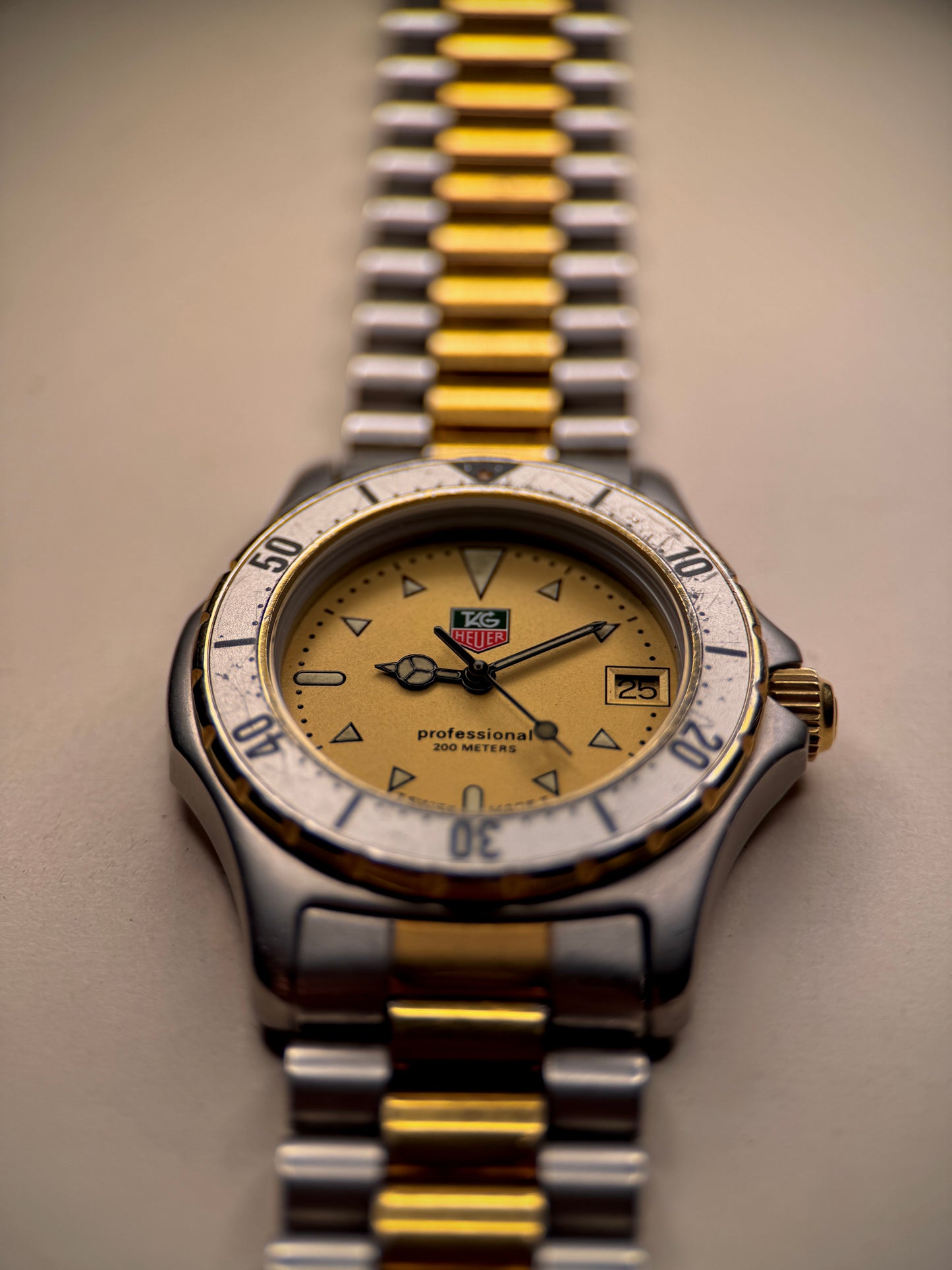 TAG Heuer 2000 Professional | Ref. 974.013F | Gold Dial | Swiss Quartz c.1990s