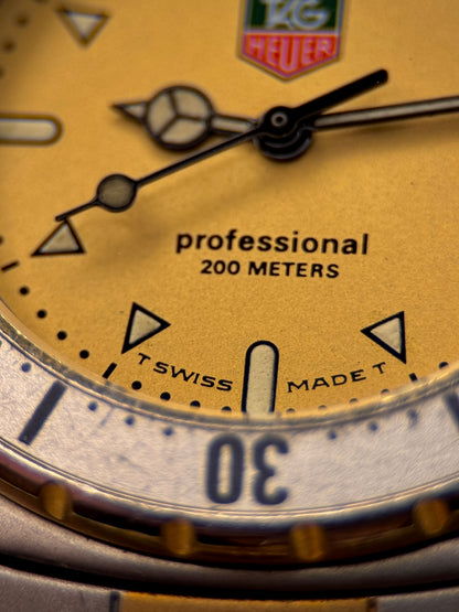 TAG Heuer 2000 Professional | Ref. 974.013F | Gold Dial | Swiss Quartz c.1990s