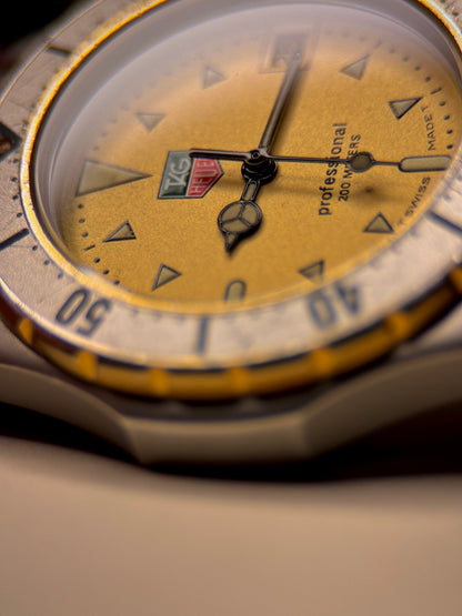TAG Heuer 2000 Professional | Ref. 974.013F | Gold Dial | Swiss Quartz c.1990s