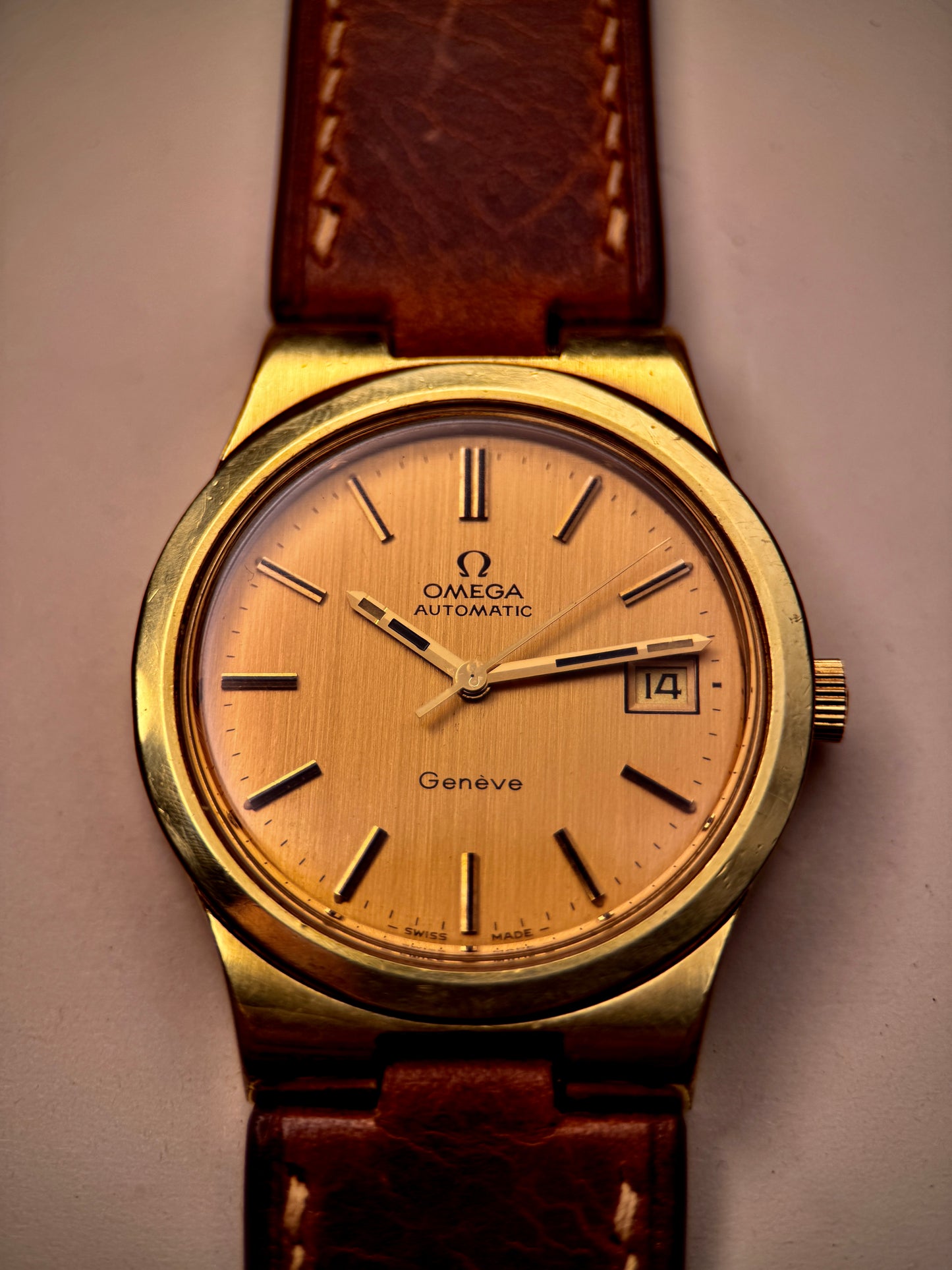 Omega Genève | Automatic | Ref 166.0173 | Circa 1976 | Custom Strap