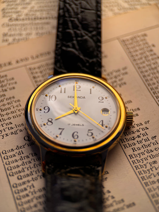 Sekonda 17-Jewel Mechanical Wind – Gold Tone (1970s)
