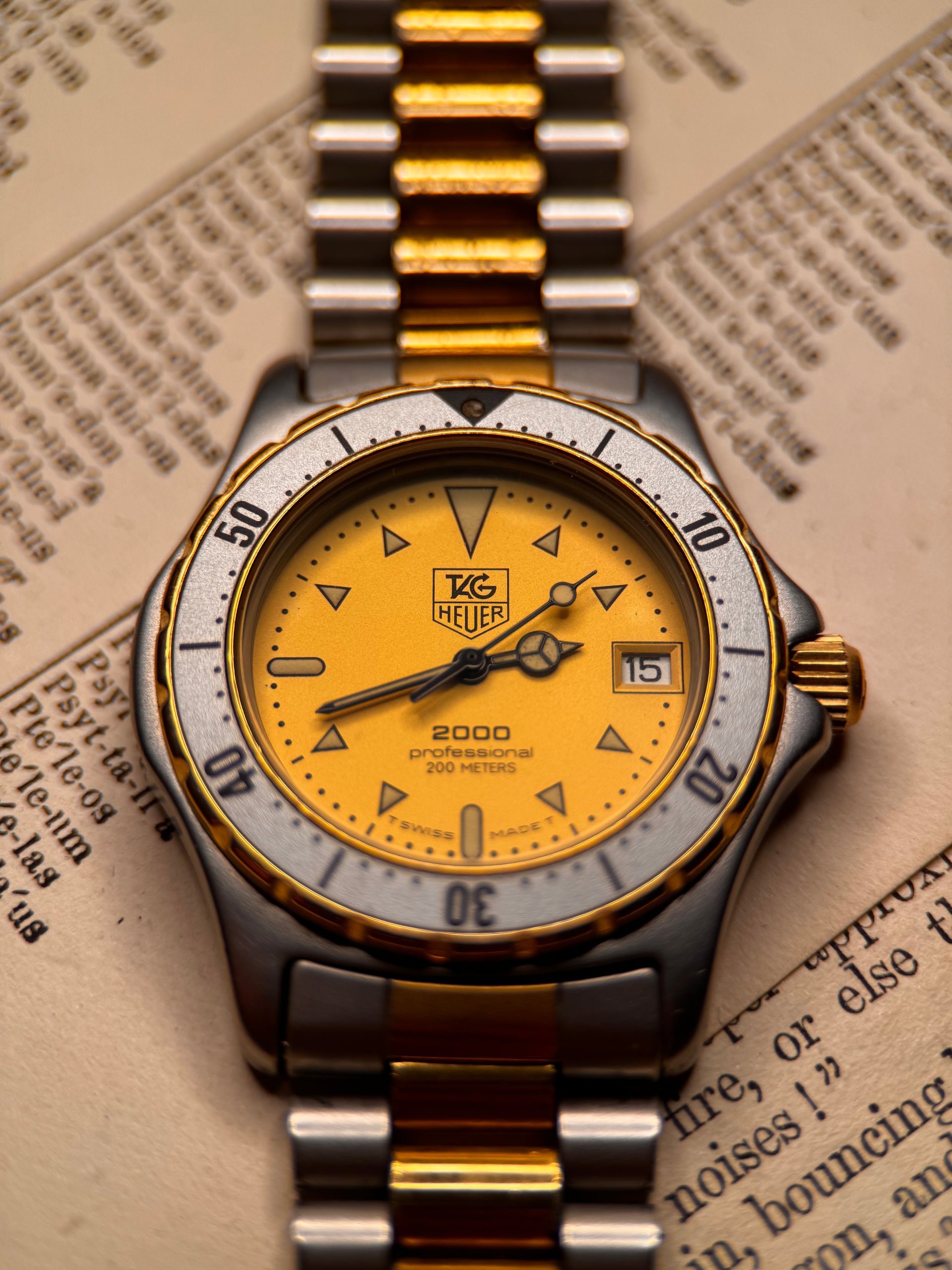 稼働 TAG HEUER 2000 Professional 974.013 楽天市場】タグホイヤー TAG HEUER プロフェッショナル 974.013R