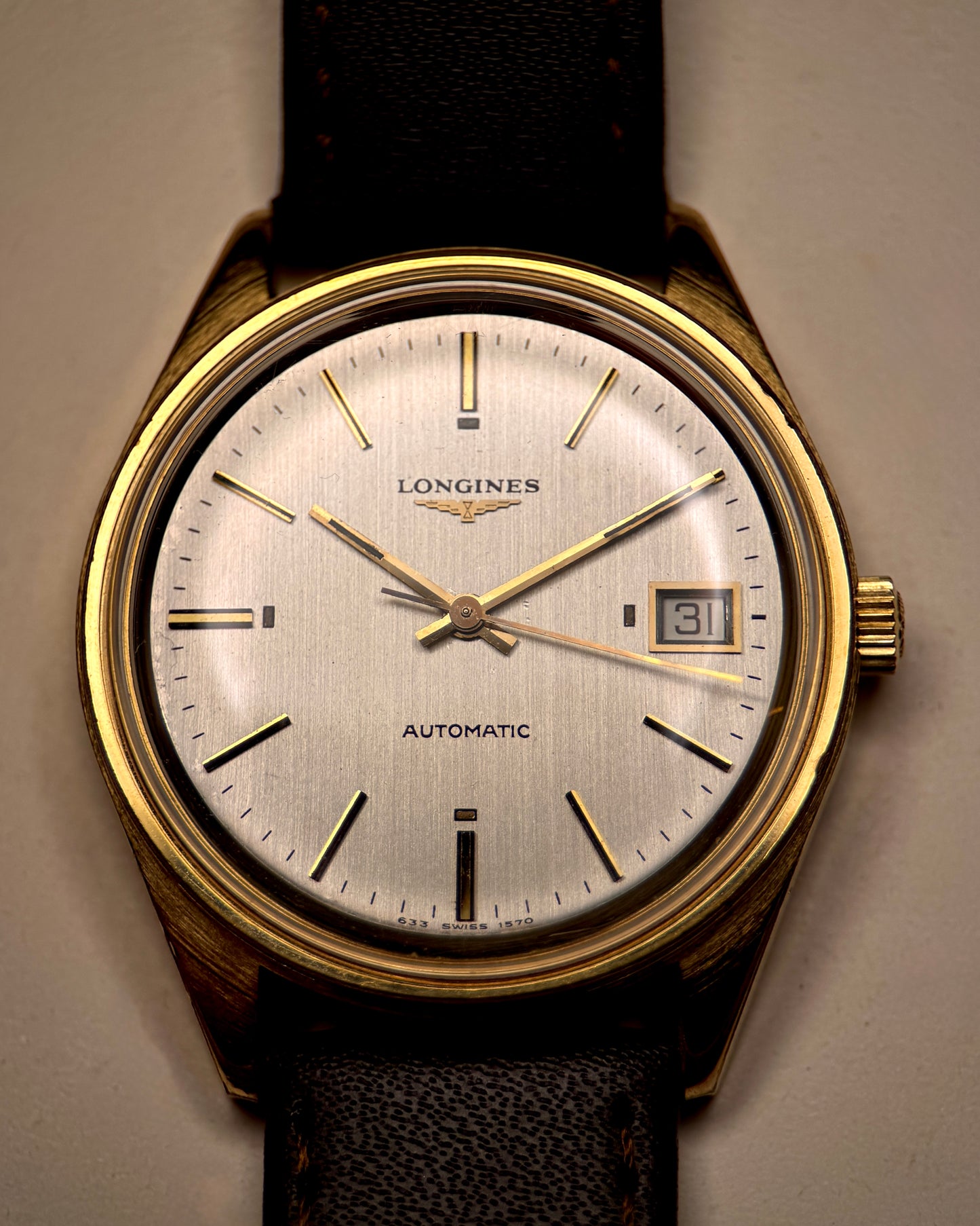 Longines Automatic | Silver Sunburst Dial | Cal.L633.1| Ref. 633-1570 | 1970's