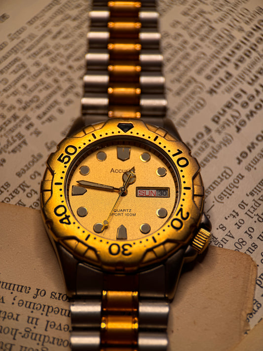 Rare Accurist Quartz Diver Circa 1990s