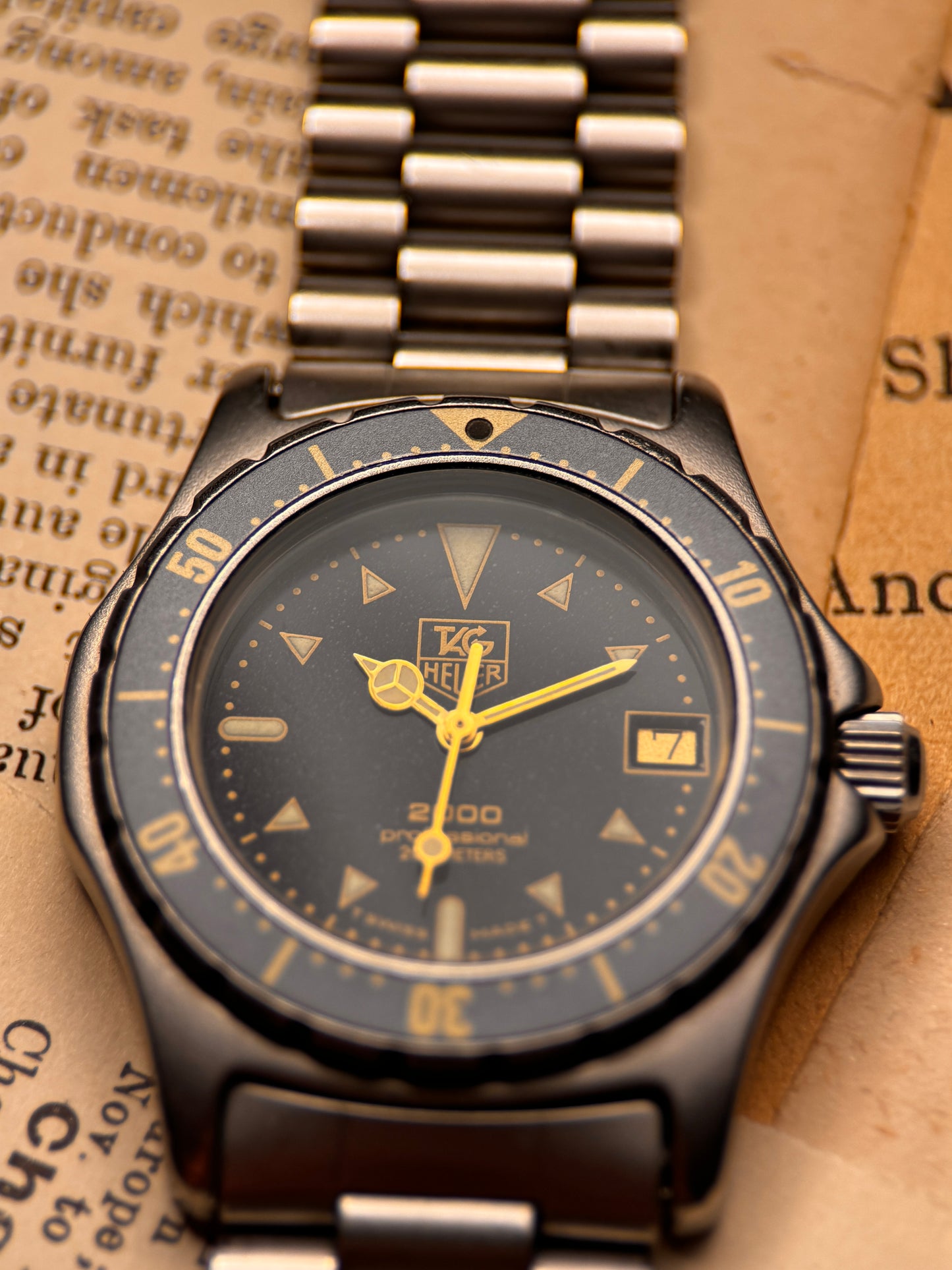 TAG Heuer Moondust Ref. 972.613 – Rare Diver Classic Late 1980's - Early 1990's