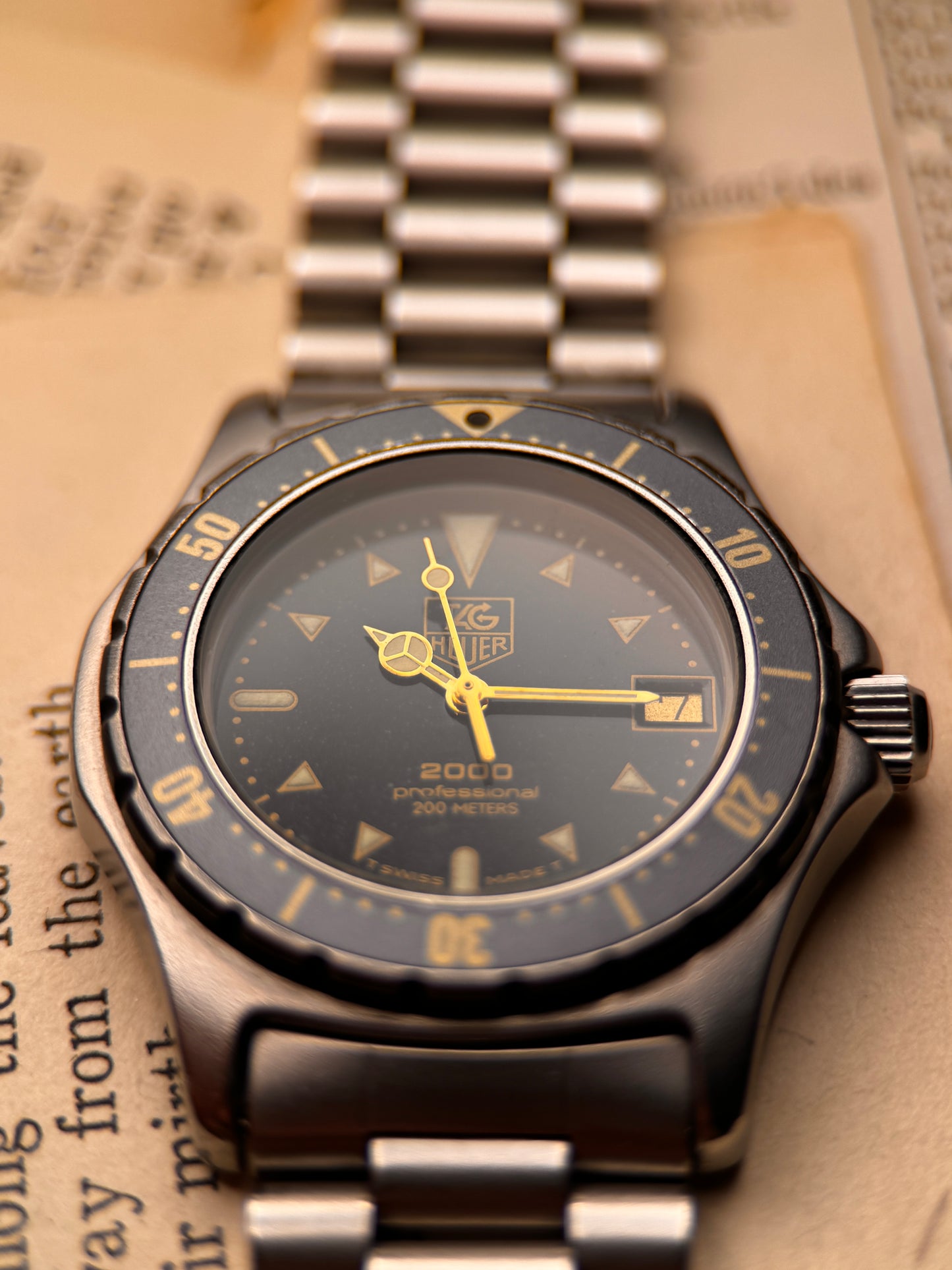 TAG Heuer Moondust Ref. 972.613 – Rare Diver Classic Late 1980's - Early 1990's