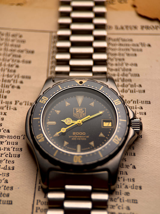 TAG Heuer Moondust Ref. 972.613 – Rare Diver Classic Late 1980's - Early 1990's