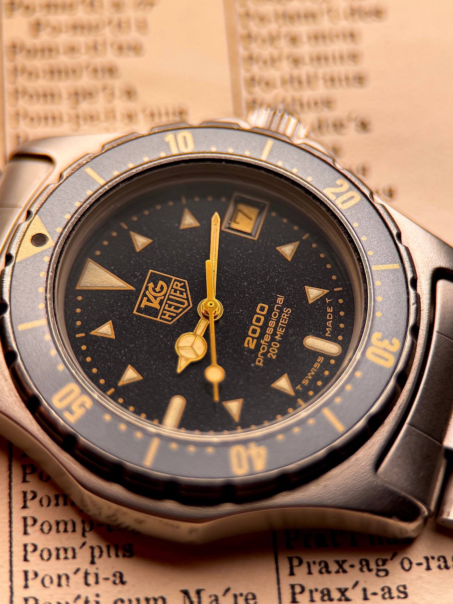 TAG Heuer Moondust Ref. 972.613 – Rare Diver Classic Late 1980's - Early 1990's