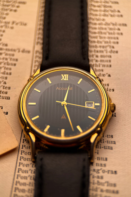 Accurist SR6218W – Black Dial | Gold Indices | Cal. 1M10 Quartz