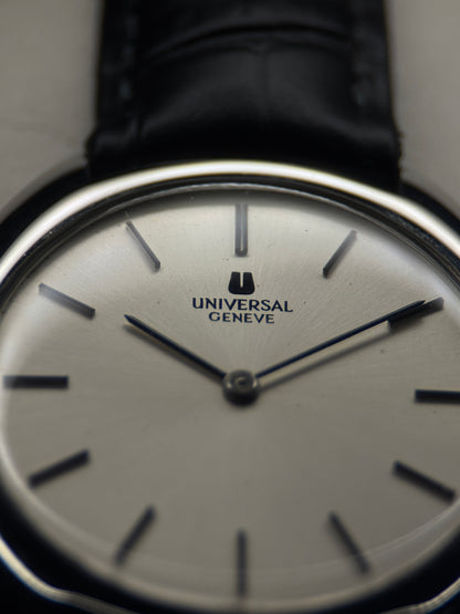Universal Genève Ultra Slim Silver Sunburst Dial Circa 1970s