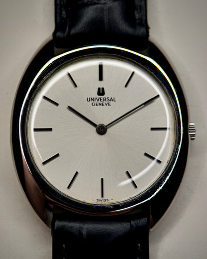 Universal Genève Ultra Slim Silver Sunburst Dial Circa 1970s