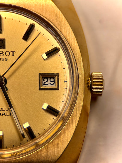 Tissot Autolub Actualis | Gold Sunburst Dial | 1970s Switzerland