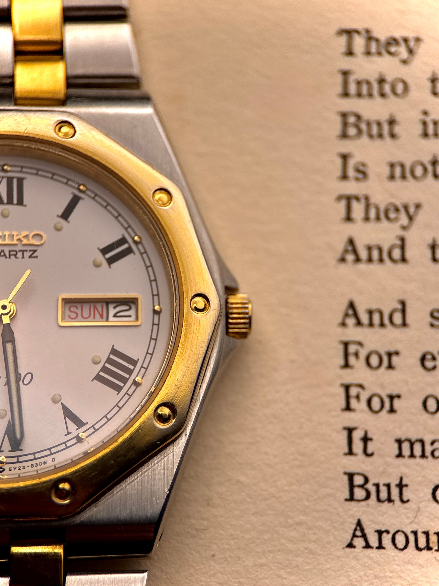 Seiko SQ100 | 5Y23-830W | Roman Dial | 1980s Japan | Rare